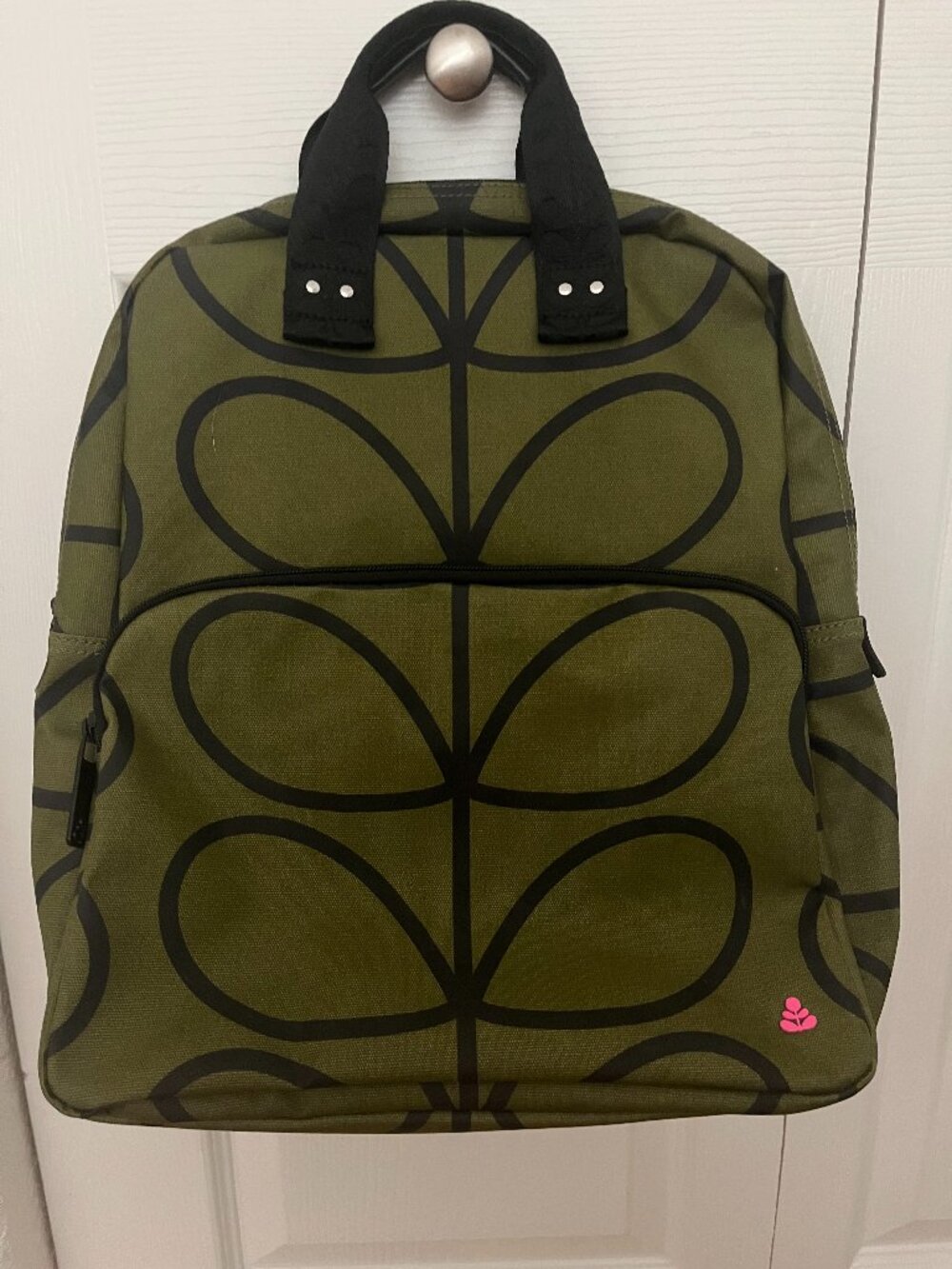 🌟Orla Kiely Olive Stem Print Backpack Designer Bag Retired Style🌟